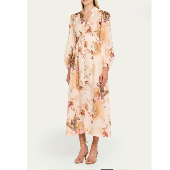 Zimmermann Ascension Plunge Maxi Dress Floral Print - Picture 5 of 9
